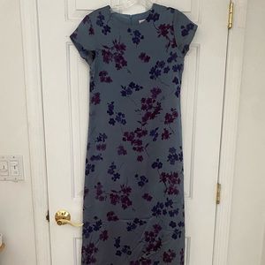 Talbots Kids Iridescent Dress with Flowers
